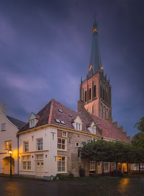 Martinikerk in de regen