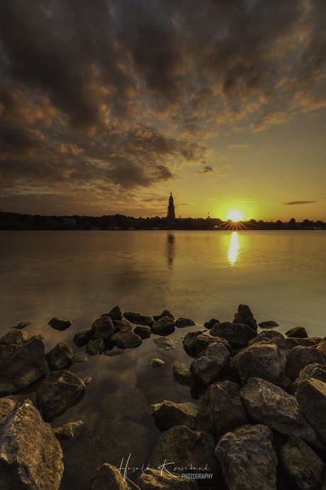 Zonsopkomst aan de Rijn