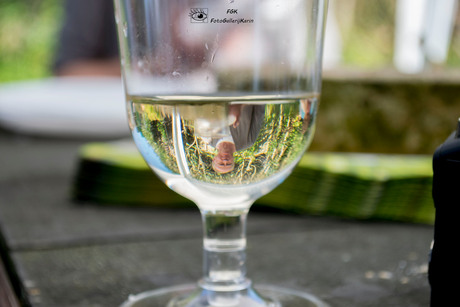 Captured in a glass of wine