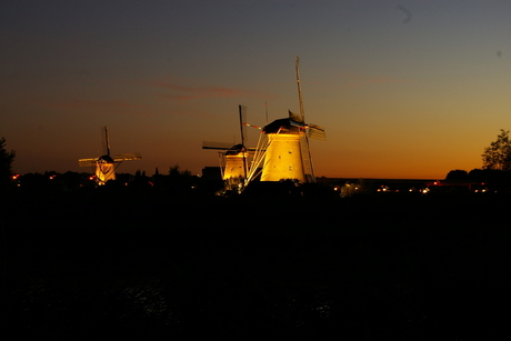 Kinderdijk bij avond 2