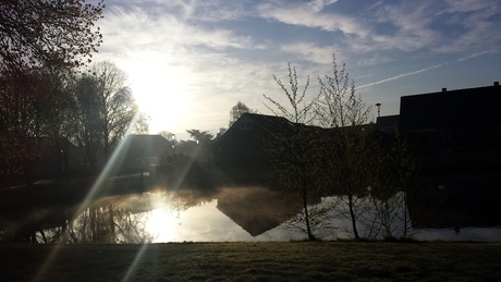 zon en mist