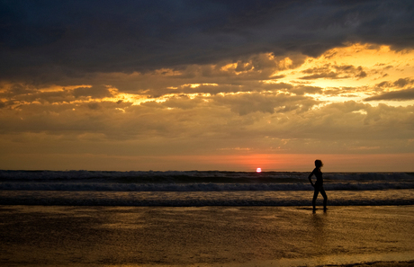 Zonsondergang in Les Landes