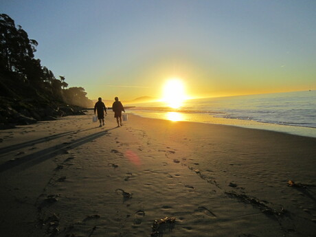 fishermen at sunrise