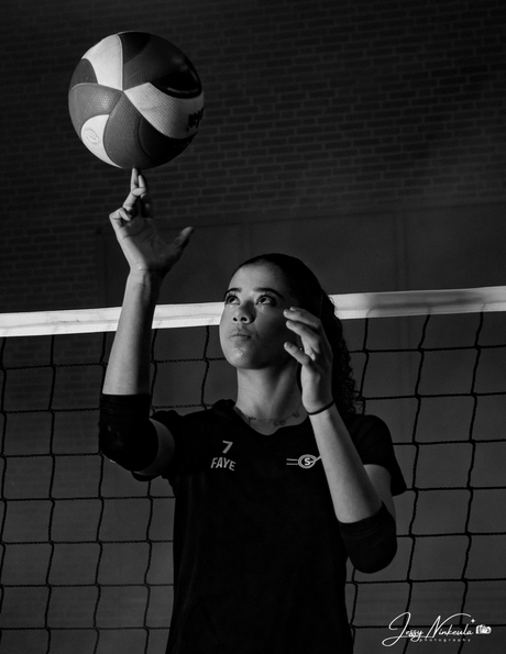 Black White Volleybal shoot