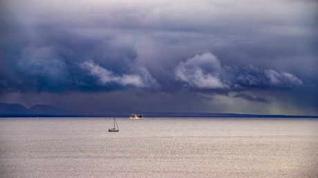 Regen boven fuertaventura