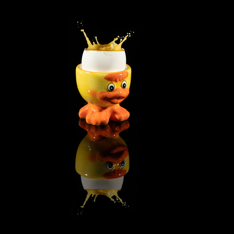 splashing egg