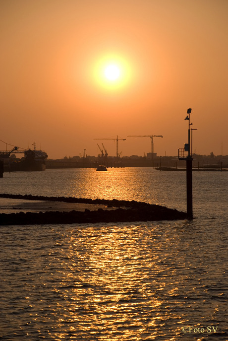 Zonsondergang Haven