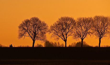 Eenzaam op weg