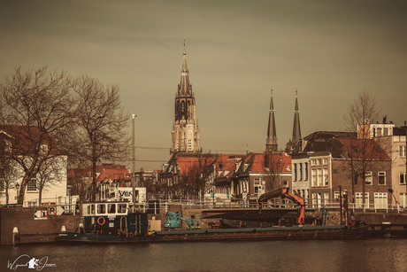 View of beautiful delft