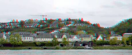 Koblenz am Rhein 3D Hyper-anaglyph