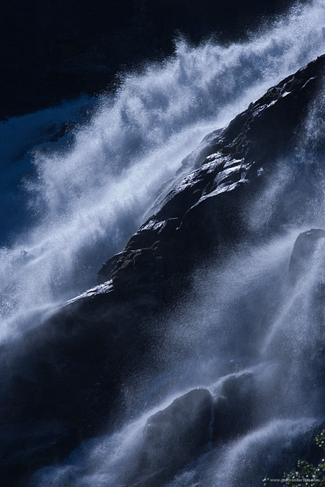 Trollentrap, Detail van de Trollstigen. Noorwegen