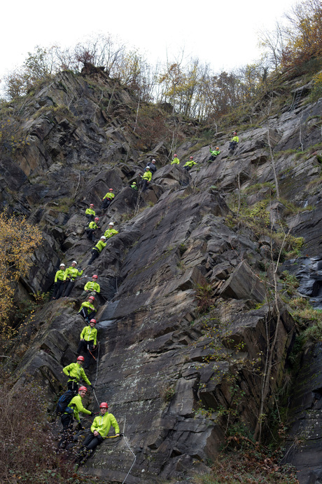 Klimrots in de ardennen