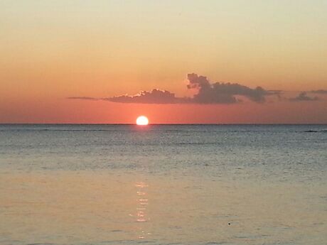 Zonsondergang Mauritius