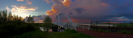 panorama zonsondergang