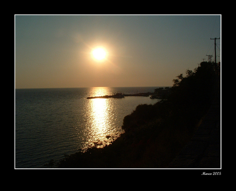 Zonsondergang op Lesvos