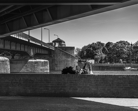 slapen onder de brug 