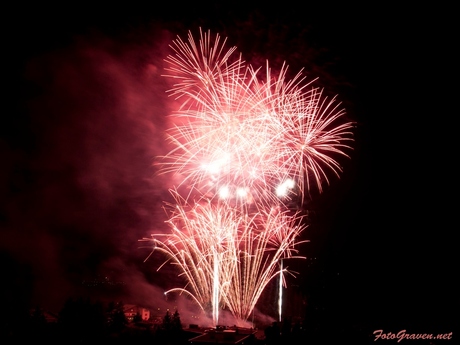 Vuurwerk Cran/Montana Zwitserland