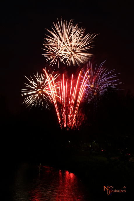 Vuurwerk in Houten 1