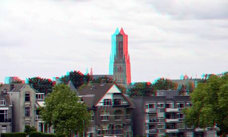 Eusebiuskerk Arnhem vanuit Sonsbeekpark 3D 