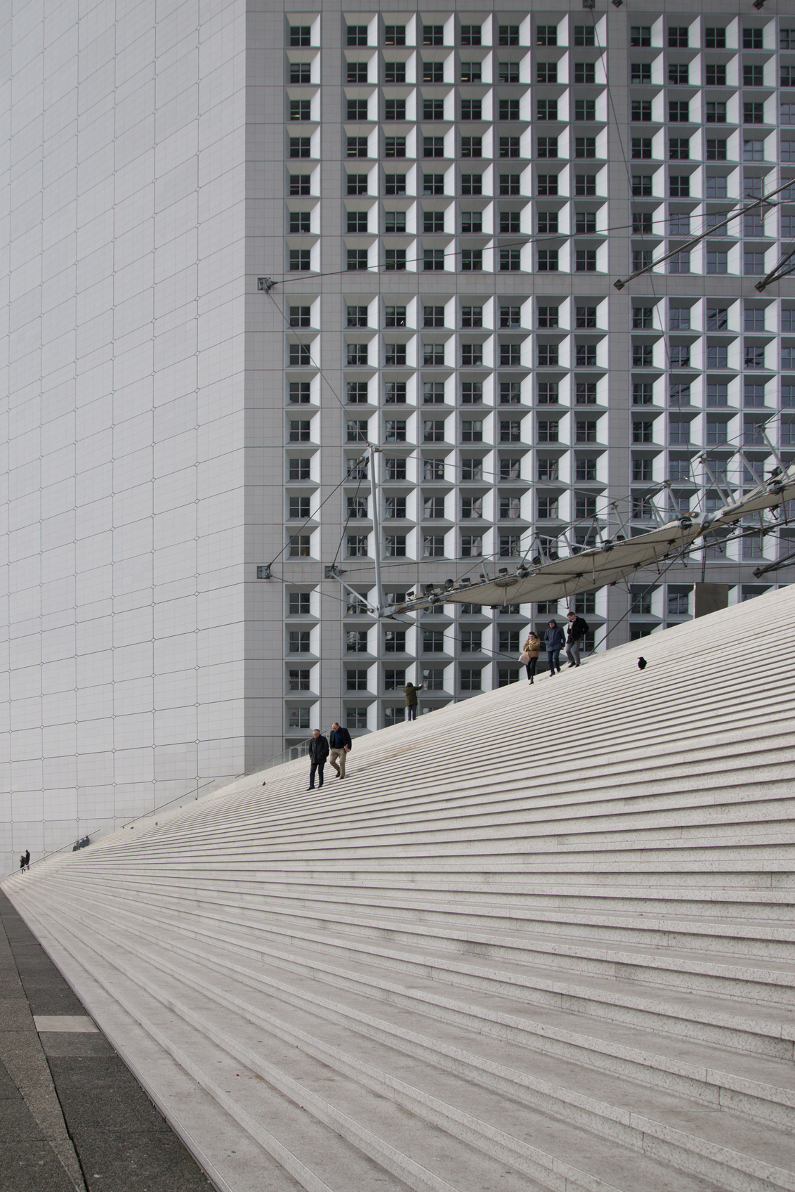 Parijs La grande Arche foto van slinger zoom Architectuur