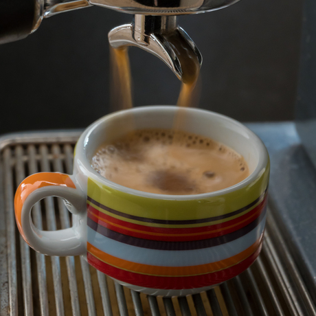 Ochtendstond heeft espresso in de mond