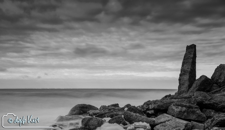 de kust (lange sluitertijd)