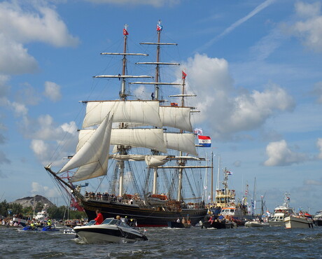 de stad amsterdam op Sail 2010