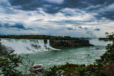 Stormachtig bij Niagara falls 