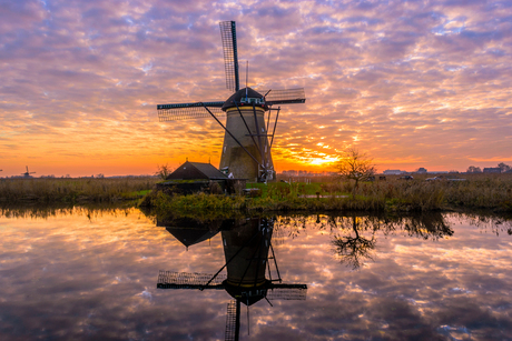 Kinderdijk zonsondergang