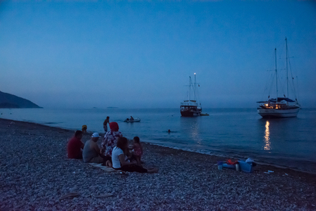 Avond aan zee