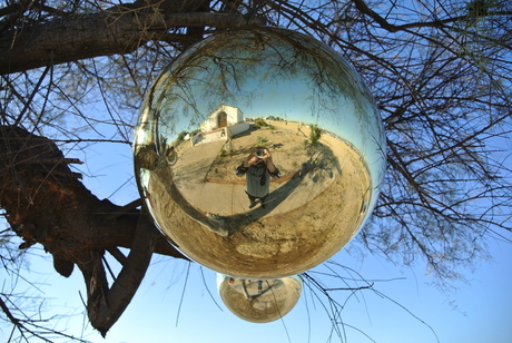 Kerstboom op Ilha de Cultura (bij Faro, Portugal)