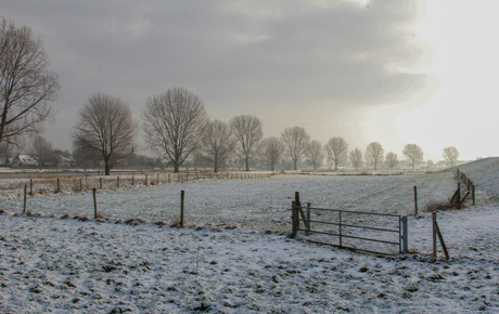 Koud achter de dijk.