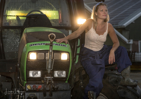 fotoshoot op de boerderij