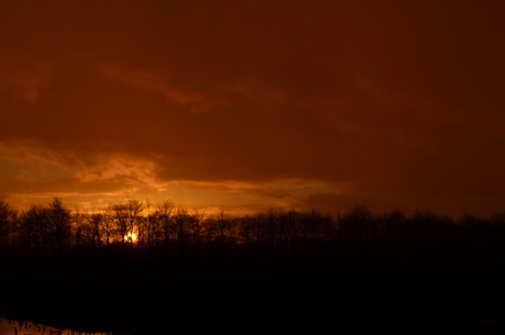 Zonsondergang 23 februari 2016