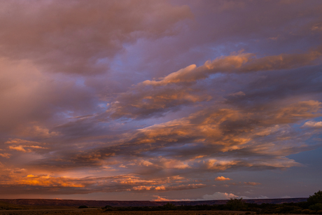 clouds on fire