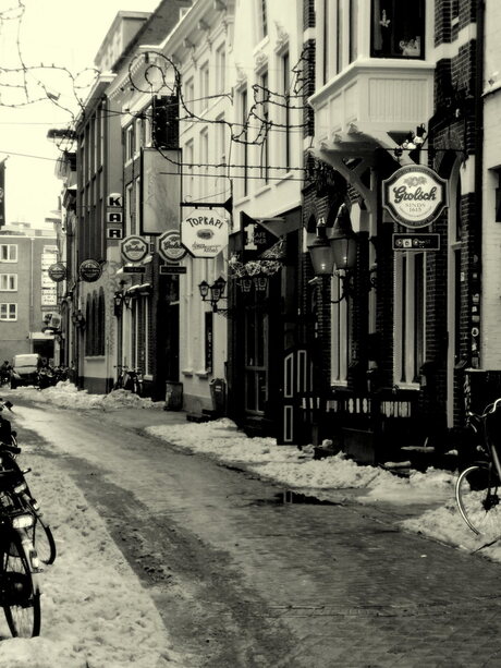 Een straatje in Groningen.