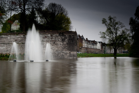 Fontein in het stadspark van Maastricht