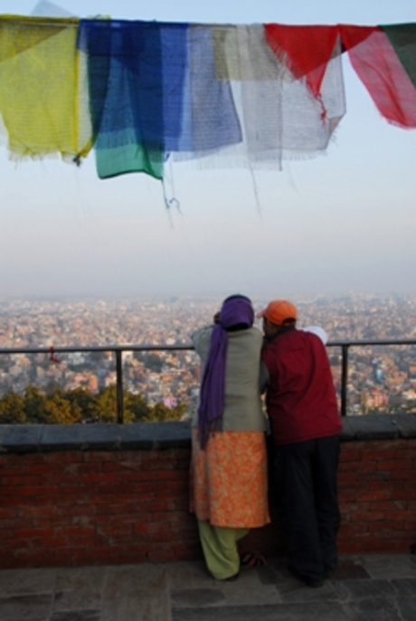 Uitzicht over Kathmandu