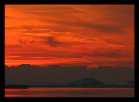 Wolken boven de horizon