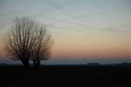 Avond boven Groningen