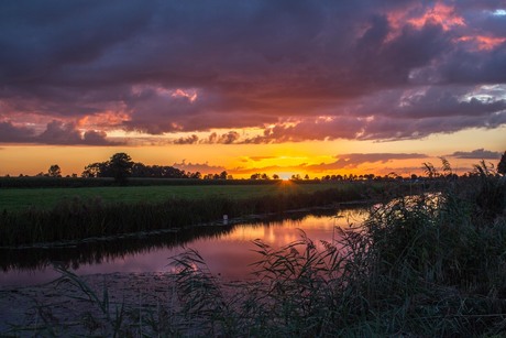 Zonsondergang Rouveen