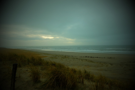 Egmond bij zonsondergang