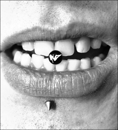 Pierced Teeth B&W