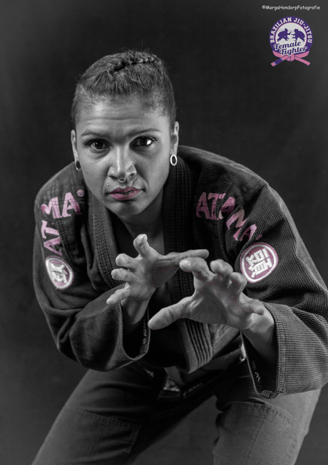 portret van een BJJ Female Fighter