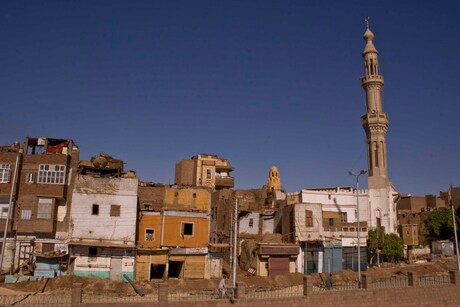 dorpje aan de nijl in egypte