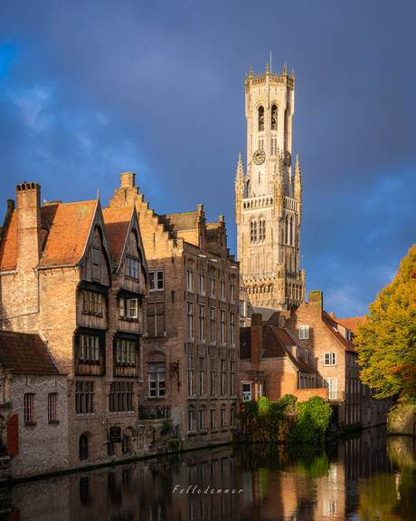 Brugge in het gouden ochtendlicht