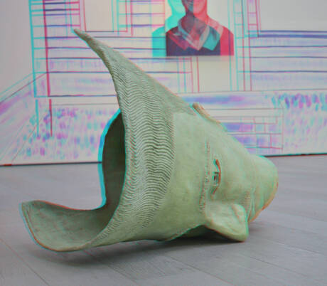 Susanne Khalil Yusef in Garage Rotterdam 3D anaglyph stereo