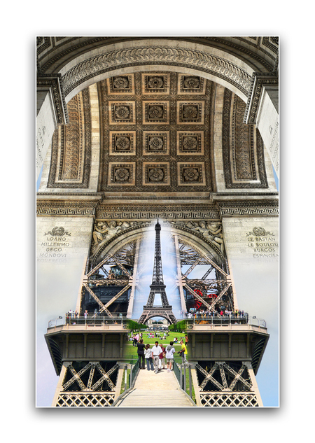 Triomphe d'Eiffel - Bedankt voor jullie fijne reacties op Handen. Op het moment even wat meer tijd voor Zoom en dus ook voor het maken van bewerkingen en reageren. Hier  - foto door Jan Ouwendijk op 22-03-2008 - deze foto bevat: architectuur, parijs