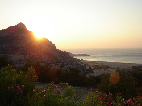 Zonsopgang in griekenland