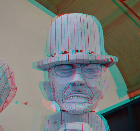Sculpture Folkert de Jong 3D stereo